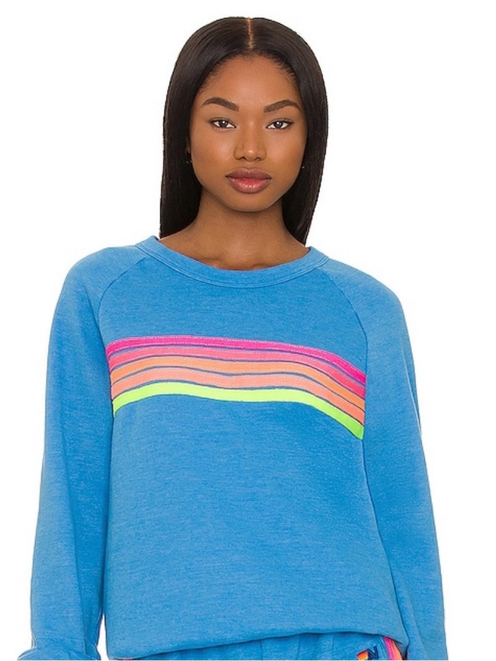 Aviator Nation 5 Stripe Crewneck Sweatshirt - Picture 12 of 16